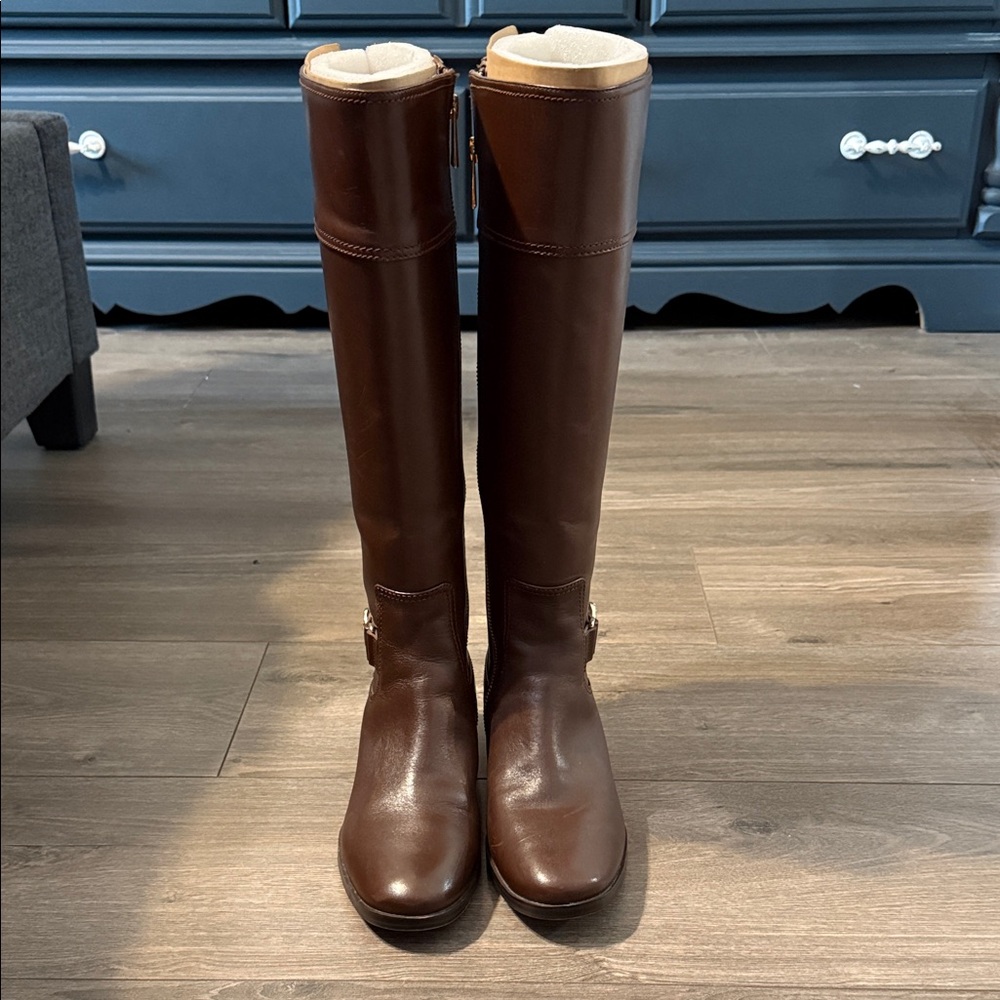 Michael Kors Women's Dark Brown Over the Knee Boots - Picture 2 of 5